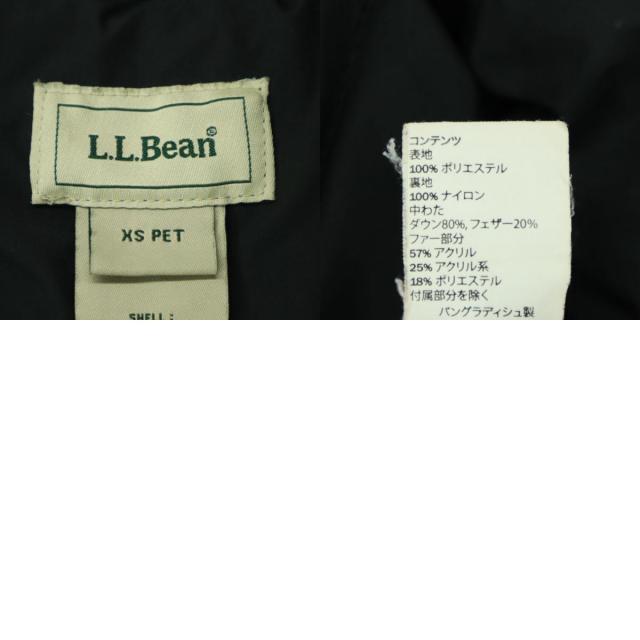 L.L.Bean エルエルビーン 長袖 フード付き ダウンジャケット XS ブラック レディース