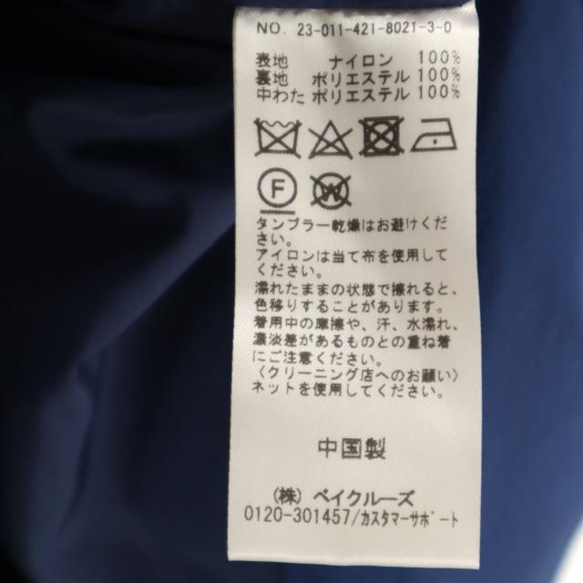 Oriens JOURNAL STANDARD オリエンス ジャーナルスタンダード 未使用 2WAY 中綿ジャケット L ブルー系 タグ付き メンズ_9