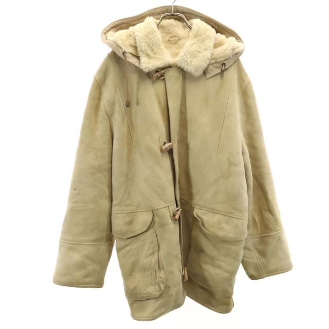 DOWN UNDER INTERNATIONAL ダウンアンダーインターナショナル 80s 90s オールド ムートンコート XL ベージュ メンズ