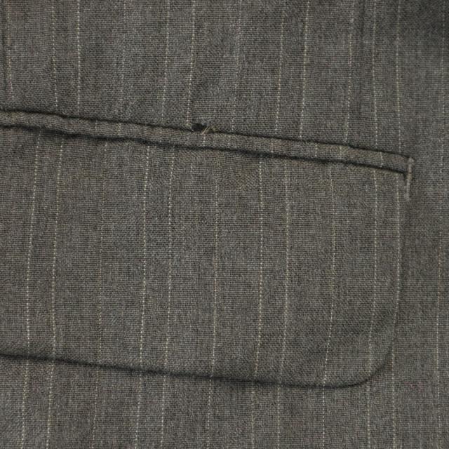 COMME des GARCONS HOMME コムデギャルソンオム 80s 1989年 日本製 オールド ストライプ柄 テーラードジャケット S グレー メンズ_7