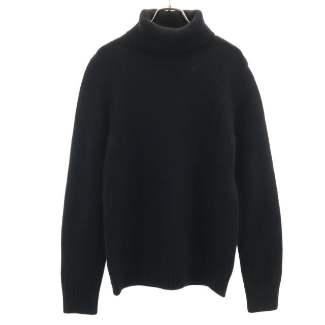 DRIES VAN NOTEN ドリスヴァンノッテン 日本製 長袖 タートルネック セーター M ブラック ニット メンズ