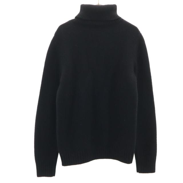 DRIES VAN NOTEN ドリスヴァンノッテン 日本製 長袖 タートルネック セーター M ブラック ニット メンズ_1