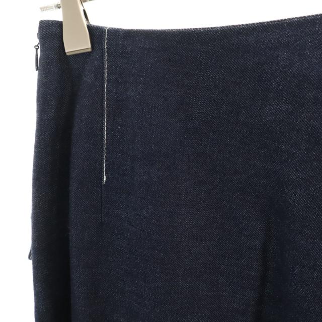 美品 Y’s ワイズ 日本製 ロング丈 アシメ デニムスカート 1 インディゴ レディース_2