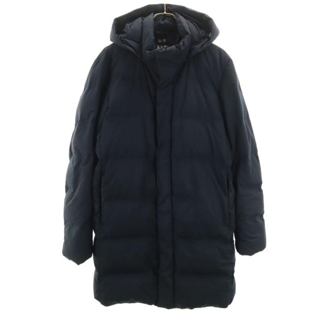 UNIQLO ユニクロ シームレス ダウンコート L ネイビー メンズ