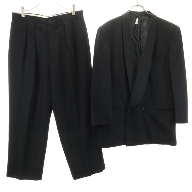 GIORGIO ARMANI ジョルジオアルマーニ イタリア製 テーラードジャケット 上下セットアップ 50 ブラック メンズ