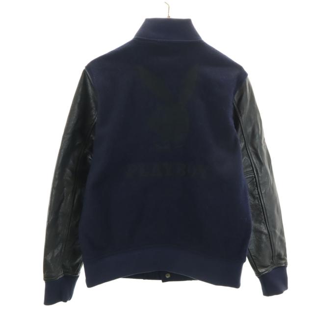 RHC Ron Herman アールエイチシー ロンハーマン PLAY BOY × SURT コラボ 日本製 牛革レザー切替 スタジャン メンズ