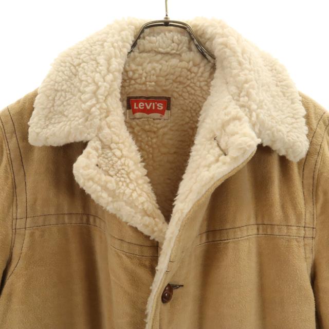 Levi’s リーバイス 70s USA製 ヴィンテージ ランチ コート L ベージュ 裏ボア メンズ_6