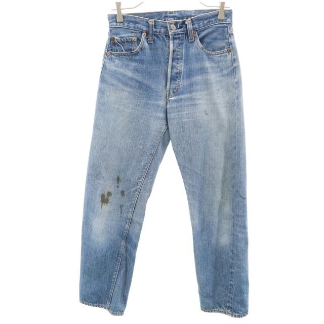 Levi’s リーバイス 70s 赤耳 66前期 スモールe ヴィンテージ ボタン裏6 デニムパンツ w29 ブルー系 ジーンズ レディース