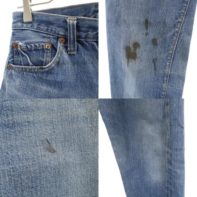 Levi’s リーバイス 70s 赤耳 66前期 スモールe ヴィンテージ ボタン裏6 デニムパンツ w29 ブルー系 ジーンズ レディース_7