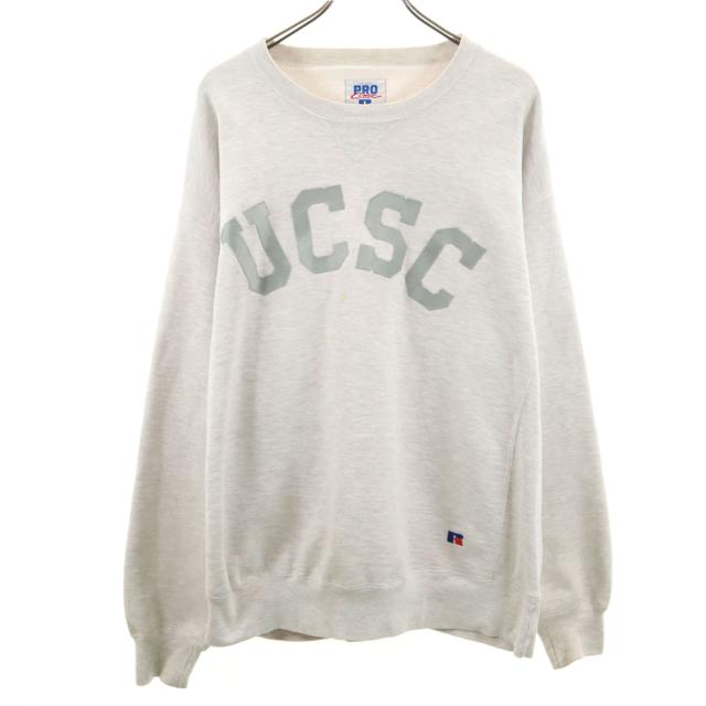 RUSSELL ATHLETIC ラッセルアスレチック 90s USA製 オールド UCSC 長袖 スウェット トレーナー L グレー メンズ