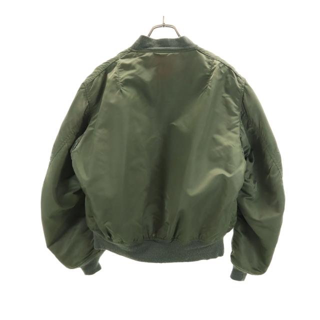 ALPHA アルファ 90s USA製 年寄りの MA-1 飛翔上衣 L オリーブ系 中綿 ミリタリー メンズ