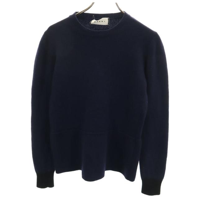 MARNI マルニ イタリア製 長袖 セーター 46 ネイビー ニット メンズ