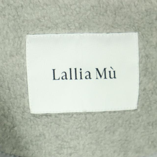 未使用 Lallia Mu ラリアムー 長袖 コート 38 パープル ケープ レディース_6