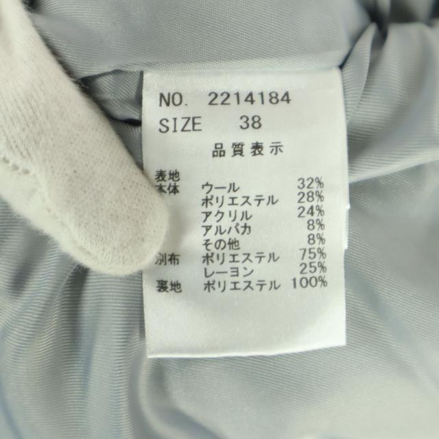 未使用 Lallia Mu ラリアムー 長袖 コート 38 パープル ケープ レディース_7