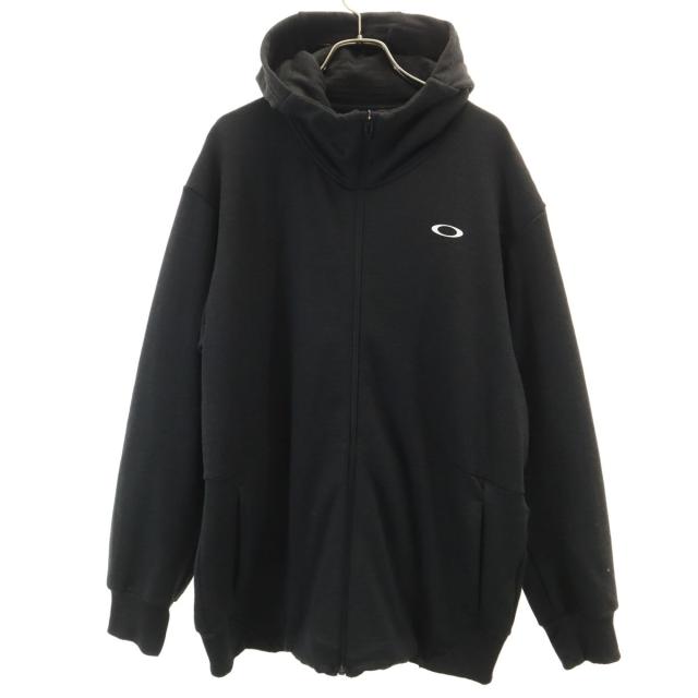 OAKLEY オークリー 長袖 ジップパーカー 2XL チャコールグレー ビッグサイズ メンズ