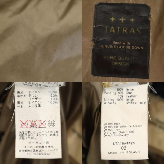 TATRAS タトラス ポーランド製 ダウンコート 2 ゴールド レディース_9