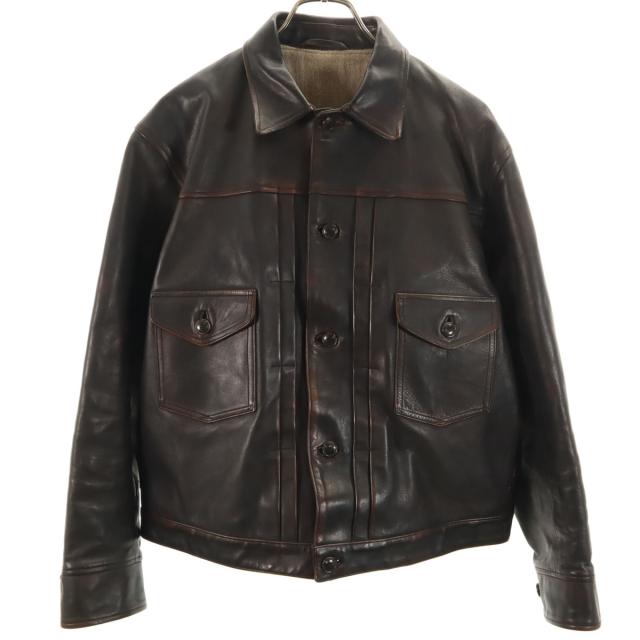 OLD JOE オールドジョー 日本製 馬革 レザージャケット 38 ダークブラウン メンズ