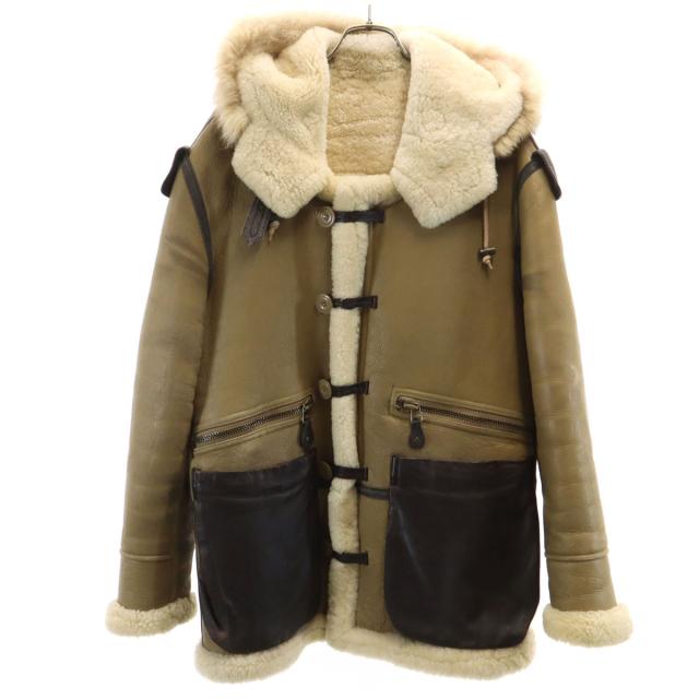 MILITARY CLOTHING 韓国製 B-7 ムートン フライトジャケット S ベージュ 羊革 メンズ 16,632円