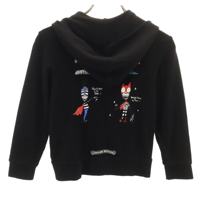 CHROME HEARTS クロムハーツ 長袖 ジップパーカー 4T ブラック キッズ_1