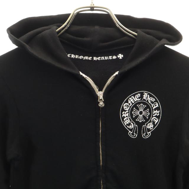 CHROME HEARTS クロムハーツ 長袖 ジップパーカー 4T ブラック キッズ_4