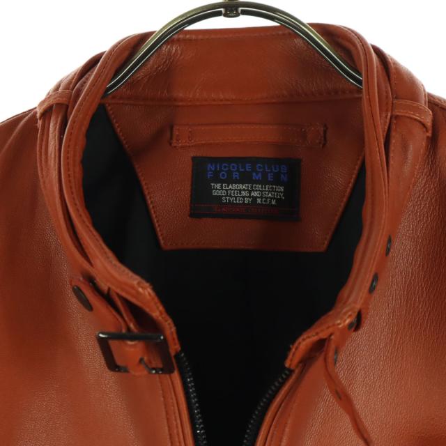 る*す様 ニコルクラブフォーメン レザージャケット ボルドー 48 美品 Yahoo!オークション - NICOLE CLUB FOR MEN レザージャケット ライダー