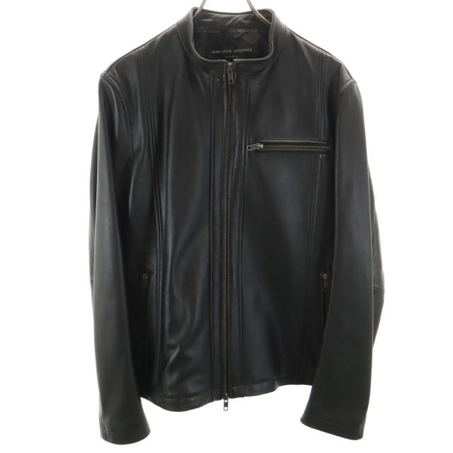 JEAN-LOUIS SCHERRER ジャンルイシェレル 羊革 レザージャケット M