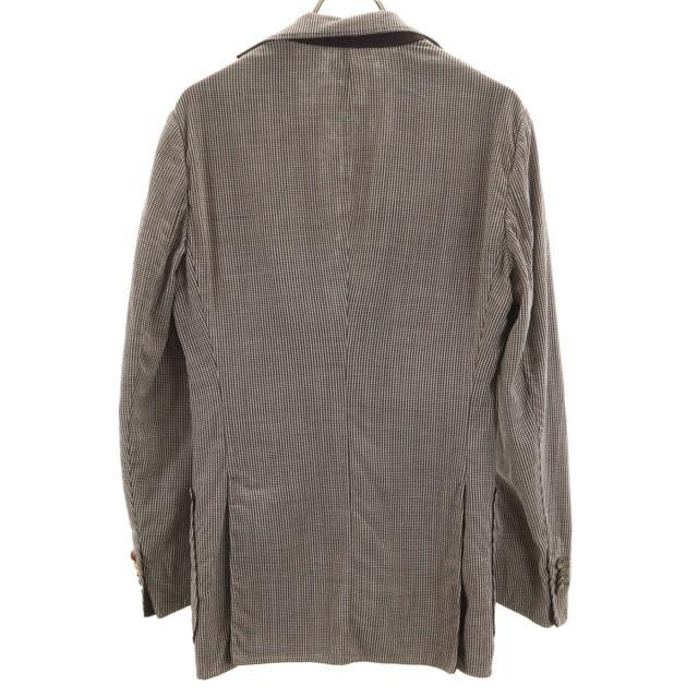GIORGIO ARMANI ジョルジオアルマーニ 総柄 テーラードジャケット 44 ブラウン アンコン メンズ_1