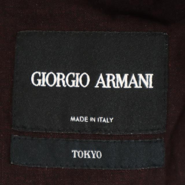 GIORGIO ARMANI ジョルジオアルマーニ 総柄 テーラードジャケット 44 ブラウン アンコン メンズ_7