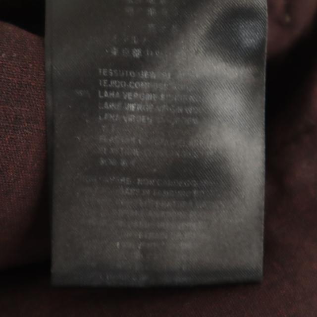 GIORGIO ARMANI ジョルジオアルマーニ 総柄 テーラードジャケット 44 ブラウン アンコン メンズ_8