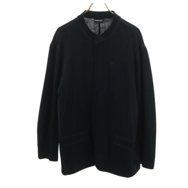 GIORGIO ARMANI ジョルジオアルマーニ イタリア製 ジップジャケット 52 ブラック メンズ