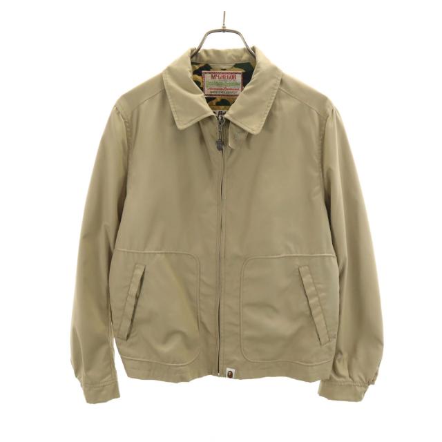 A BATHING APE アベイシングエイプ McGREGOR マックレガー コラボ 日本製 ブルゾン S ベージュ ジャケット メンズ