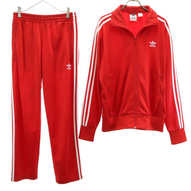 adidas アディダス トラックジャケット 上下セットアップ L レッド