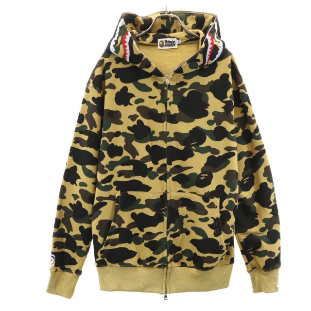 A BATHING APE アベイシングエイプ 日本製 カモフラ柄 長袖 スウェット 