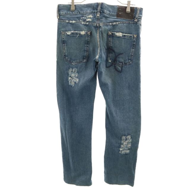 DOLCE&GABBANA ドルチェアンドガッバーナ イタリア製 ヴィンテージ加工 デニムパンツ 46 ウォッシュブルー ジーンズ メンズ_1