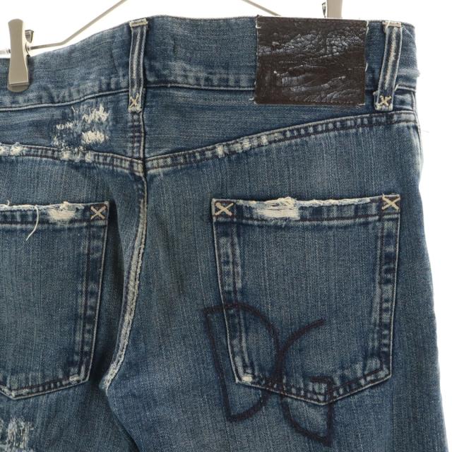 DOLCE&GABBANA ドルチェアンドガッバーナ イタリア製 ヴィンテージ加工 デニムパンツ 46 ウォッシュブルー ジーンズ メンズ_2