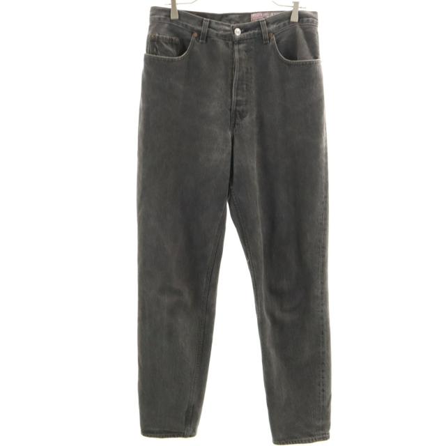 Levi’s リーバイス 80s 901 フランス製 オールド ユーロ テーパードデニムパンツ W33 ブラック系 ジーンズ レディース