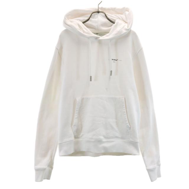 OFF-WHITE 象牙色 ポルトガル共和国製 長袖 か細い スウェットパーカー S 白いこと メンズ