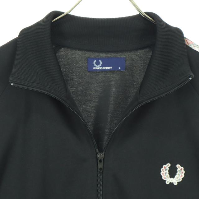 美品 FRED PERRY フレッドペリー ポルトガル製 ワンポイントロゴ 長袖 トラックジャケット L ブラック メンズ_2