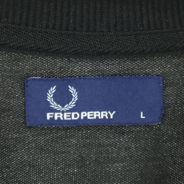 美品 FRED PERRY フレッドペリー ポルトガル製 ワンポイントロゴ 長袖 トラックジャケット L ブラック メンズ_5