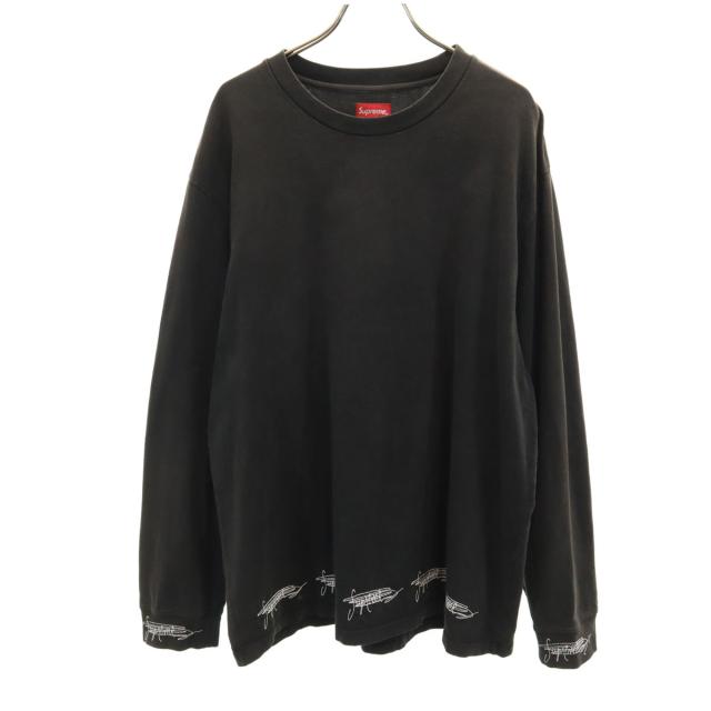 Supreme シュプリーム ポルトガル製 長袖 Tシャツ L ブラック ロンT メンズ