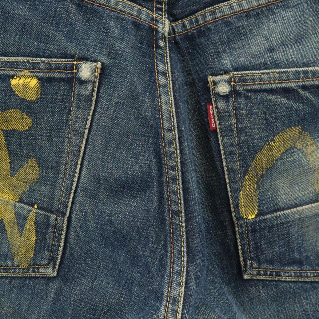 EVISU エヴィス 日本製 No.2 戎 カモメ ペイント デニムパンツ W32