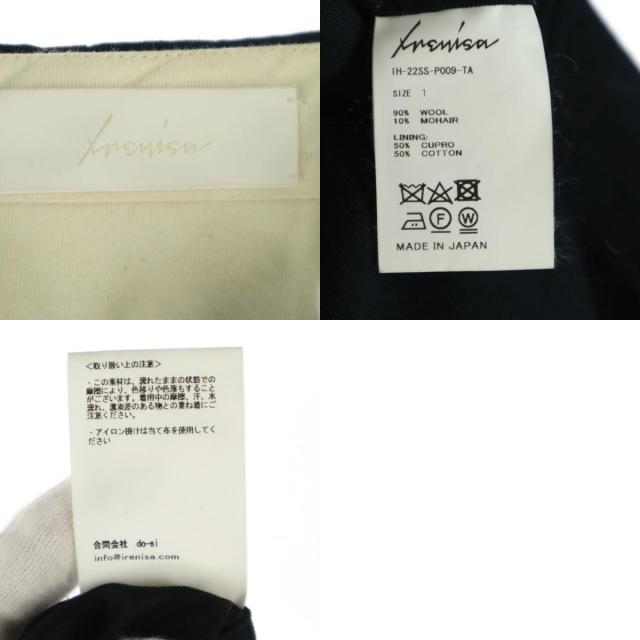 IRENISA イレニサ 22SS 日本製 スラックスパンツ 1 ネイビー系 メンズ_9