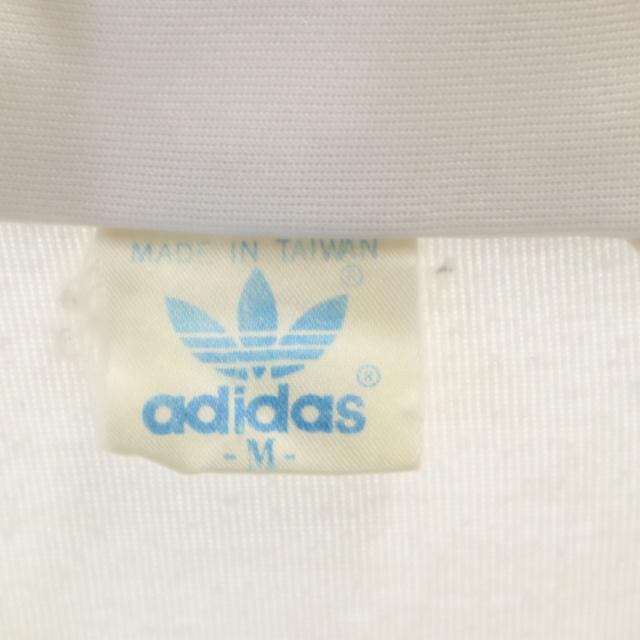 adidas アディダス 80s 台湾製 ヴィンテージ トラックジャケット M ホワイト ジャージ メンズ_7