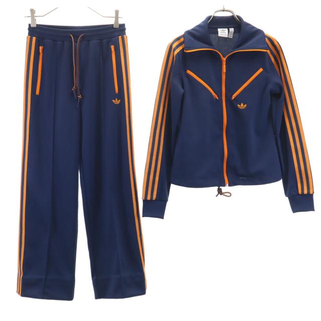 adidas アディダス トレフォイルロゴ 貨物自動車上衣 上下セットアップ M 米国海軍 プルオーバー レディース