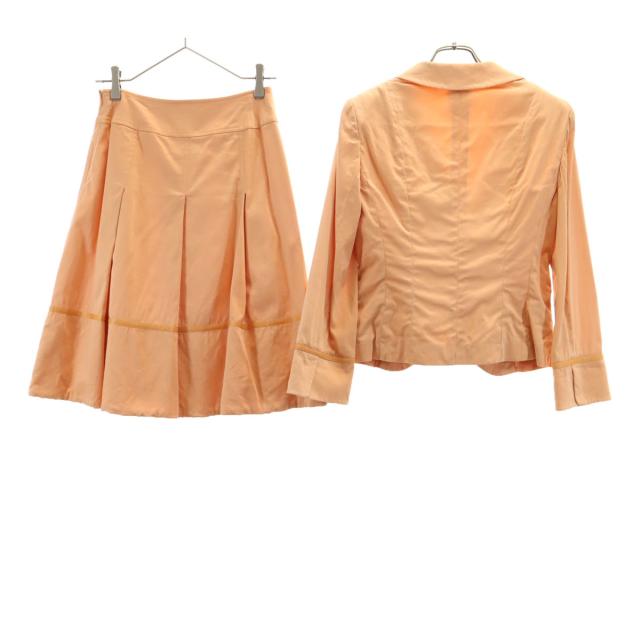 GIVENCHY BOUTIQUES ジバンシィ ブティックス 90s 日本製 オールド カジュアル スカートスーツ 上下セットアップ 36 オレンジ レディース_1