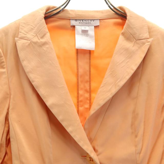 GIVENCHY BOUTIQUES ジバンシィ ブティックス 90s 日本製 オールド カジュアル スカートスーツ 上下セットアップ 36 オレンジ レディース_3
