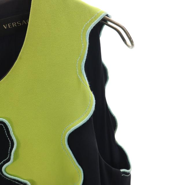 VERSACE ヴェルサーチ イタリア製 ノースリーブ ワンピース 38