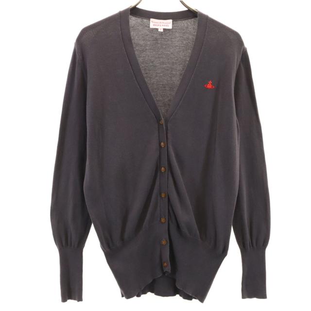 Vivienne Westwood RED LABEL ヴィヴィアンウエストウッドレッドレーベル 長袖 Vネック ニットカーディガン 2 レディース