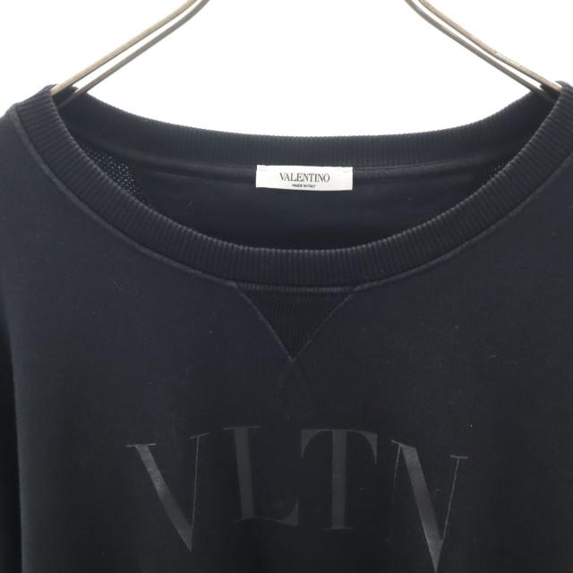 VALENTINO ヴァレンティノ イタリア製 長袖 スウェット トレーナー XL ブラック メンズ_5