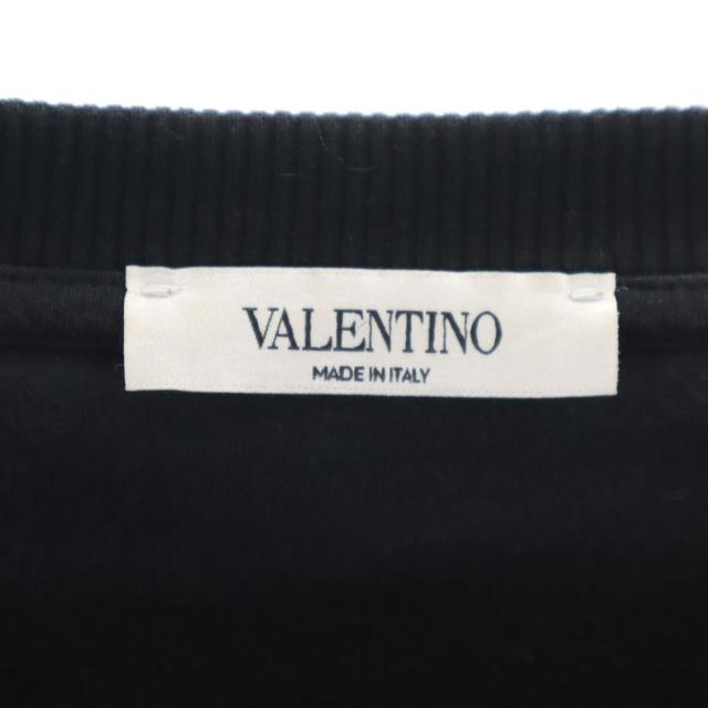 VALENTINO ヴァレンティノ イタリア製 長袖 スウェット トレーナー XL ブラック メンズ_6